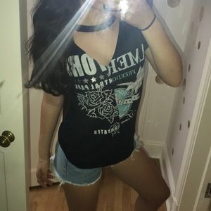 Style Angeles Split Graphic Tee